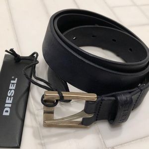 Diesel navy blue belt
